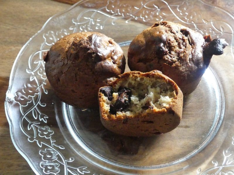 Cliquez pour zoomer ! Muffins noix de pécan  et pépites de chocolat Thermomix par nadinemarie