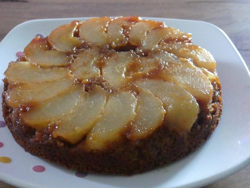 Cliquez pour zoomer ! Pain d’épices renversé aux poires Thermomix par nadinemarie