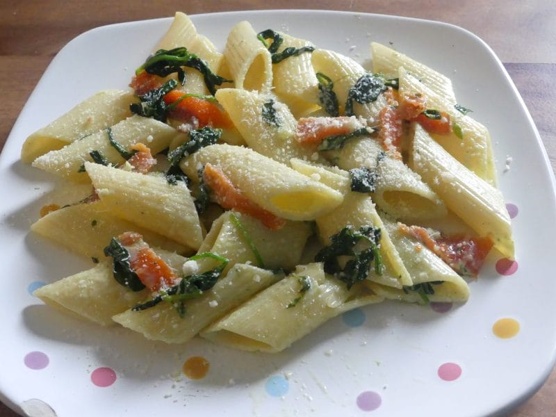 Cliquez pour zoomer ! One pot pasta – épinards et saumon fumé Thermomix par nadinemarie