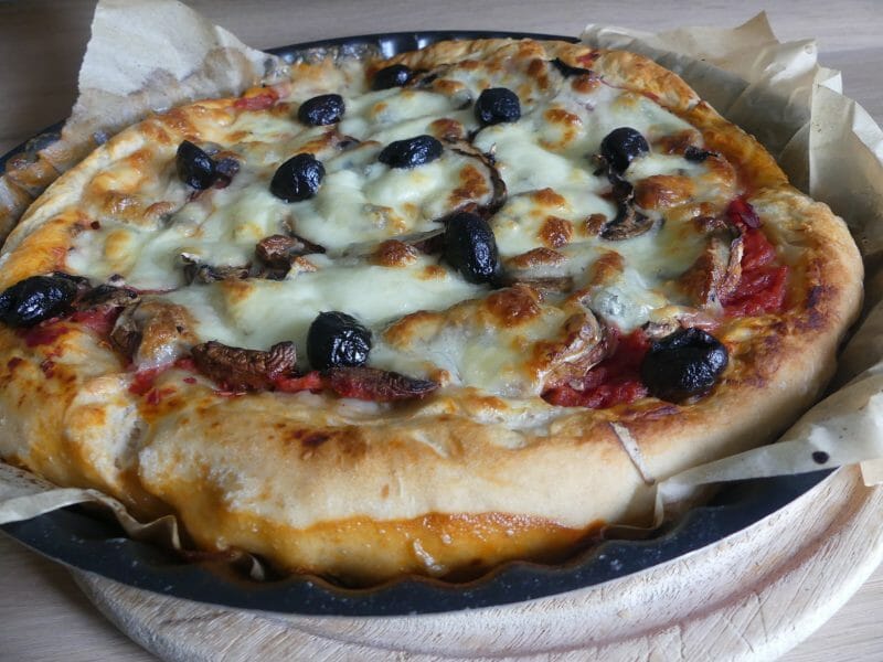Cliquez pour zoomer ! Pizza capricciosa Thermomix par nadinemarie