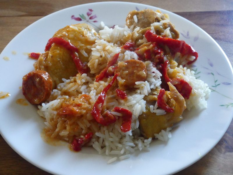 Cliquez pour zoomer ! Poulet au chilindrón Thermomix par nadinemarie