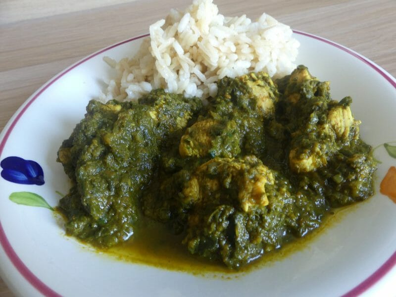 Cliquez pour zoomer ! Poulet Palak Thermomix par nadinemarie