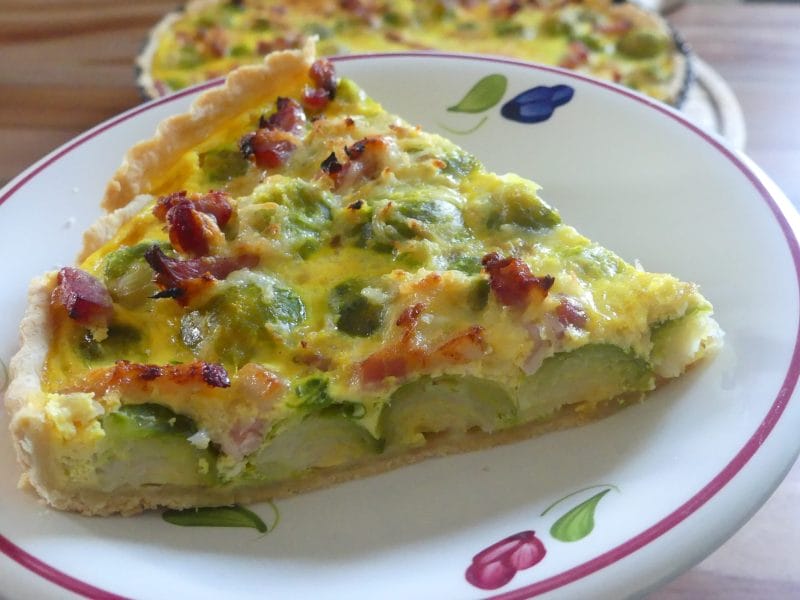 Cliquez pour zoomer ! Quiche aux choux de Bruxelles et lardons Thermomix par nadinemarie