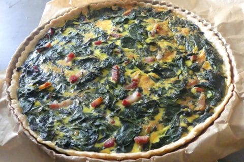 Cliquez pour zoomer ! Quiche épinards et lardons Thermomix par nadinemarie