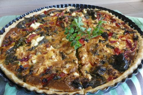 Cliquez pour zoomer ! Quiche aux épinards et au poivron rouge Thermomix par nadinemarie