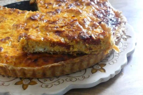 Cliquez pour zoomer ! Quiche fenouil, chèvre et chorizo Thermomix par nadinemarie