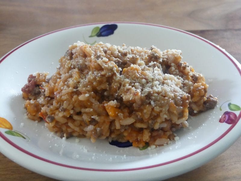 Cliquez pour zoomer ! Risotto à la bolognaise Thermomix par nadinemarie