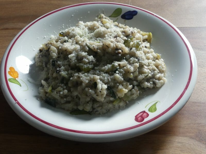 Cliquez pour zoomer ! Risotto champignons et courgettes Thermomix par nadinemarie