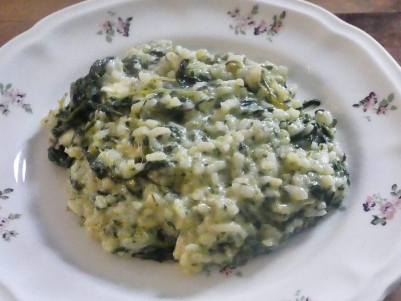 Cliquez pour zoomer ! Risotto chèvre épinards Thermomix par nadinemarie