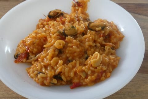 Cliquez pour zoomer ! Risotto aux fruits de mer Thermomix par nadinemarie