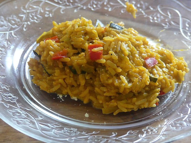 Cliquez pour zoomer ! Riz safrané aux petits légumes Thermomix par nadinemarie