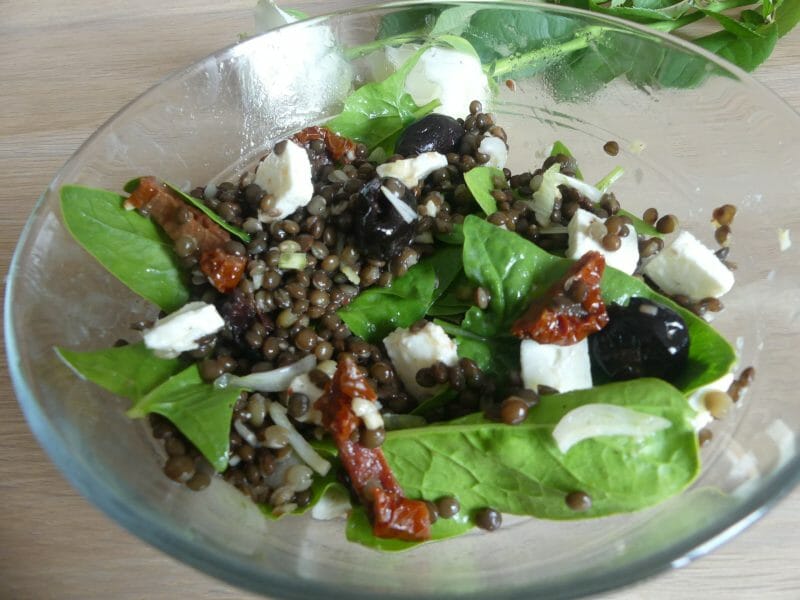 Cliquez pour zoomer ! Salade de lentilles à la grecque Thermomix par nadinemarie