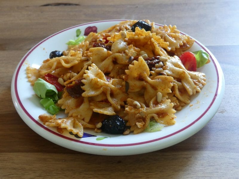 Cliquez pour zoomer ! Salade de pâtes méditerranéenne Thermomix par nadinemarie