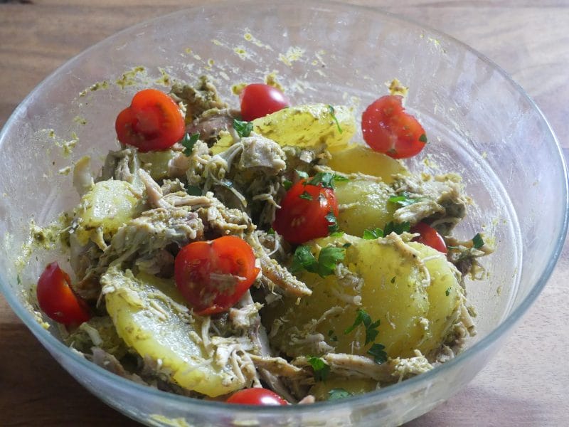 Cliquez pour zoomer ! Salade de poulet au pesto rosso Thermomix par nadinemarie