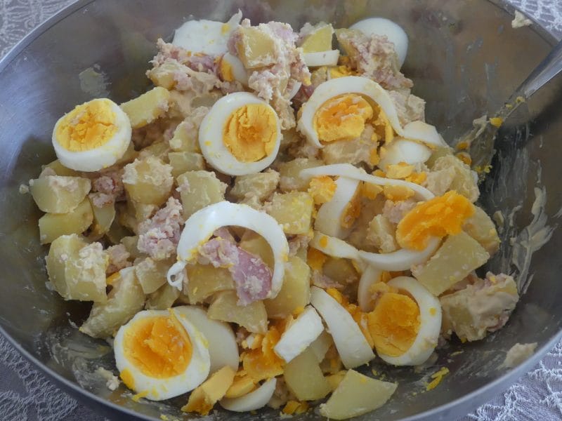 Cliquez pour zoomer ! Salade de pommes de terre au bacon Thermomix par nadinemarie
