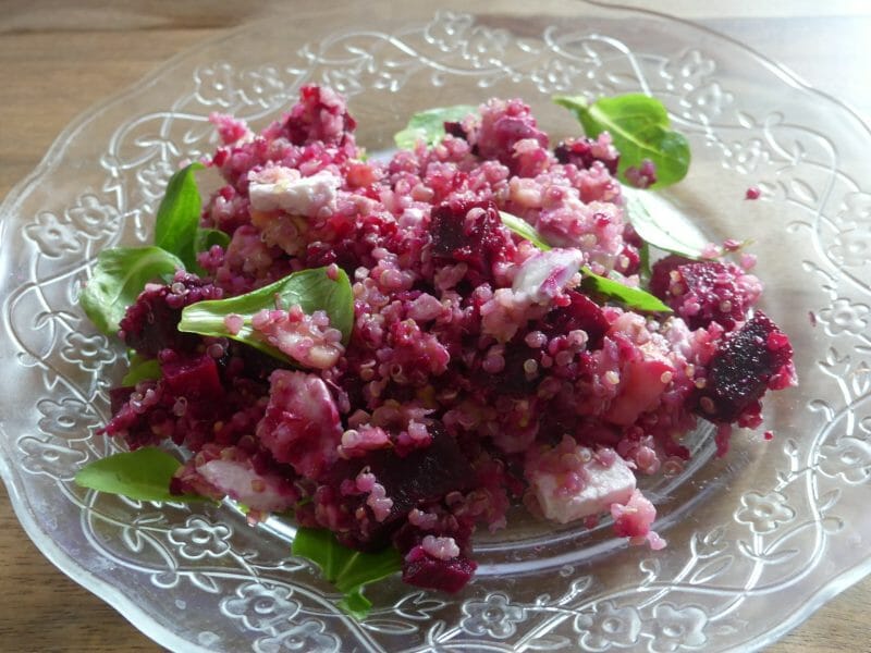 Cliquez pour zoomer ! Salade de quinoa, betterave et feta Thermomix par nadinemarie