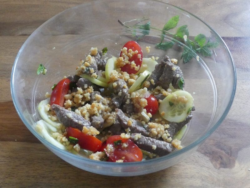 Cliquez pour zoomer ! Salade thaï au boeuf Thermomix par nadinemarie