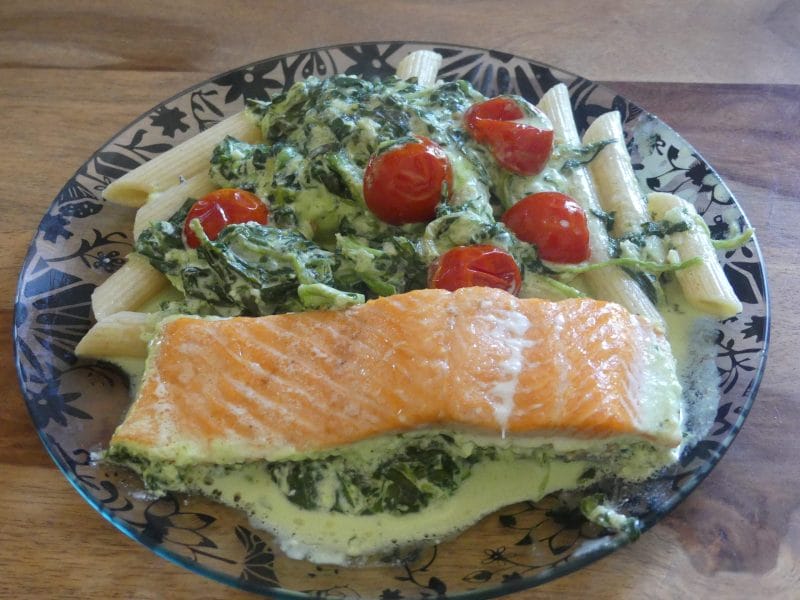 Cliquez pour zoomer ! Saumon à la Toscane Thermomix par nadinemarie