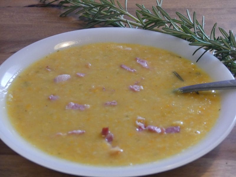 Cliquez pour zoomer ! Soupe à l’orge et aux haricots blancs Thermomix par nadinemarie