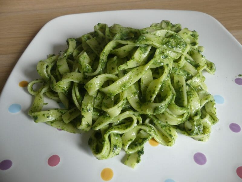 Cliquez pour zoomer ! Tagliatelles à la crème d’épinards Thermomix par nadinemarie