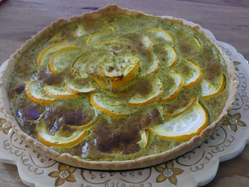 Cliquez pour zoomer ! Tarte aux courgettes et au pesto Thermomix par nadinemarie