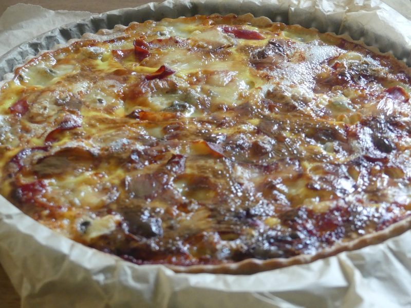 Cliquez pour zoomer ! Tarte gorgonzola et jambon de Parme Thermomix par nadinemarie