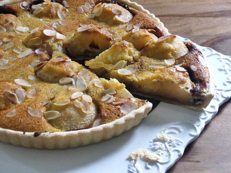 Cliquez pour zoomer ! Tarte aux poires sur lit de chocolat Thermomix par nadinemarie