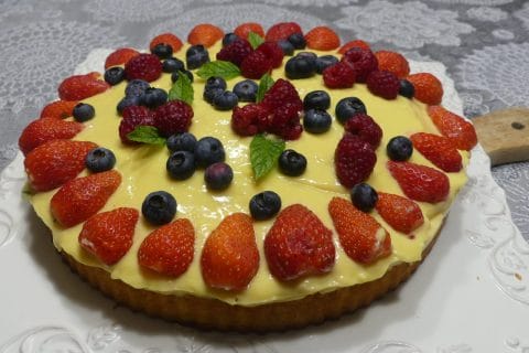 Cliquez pour zoomer ! Tarte renversée aux fruits rouges et citron vert Thermomix par nadinemarie