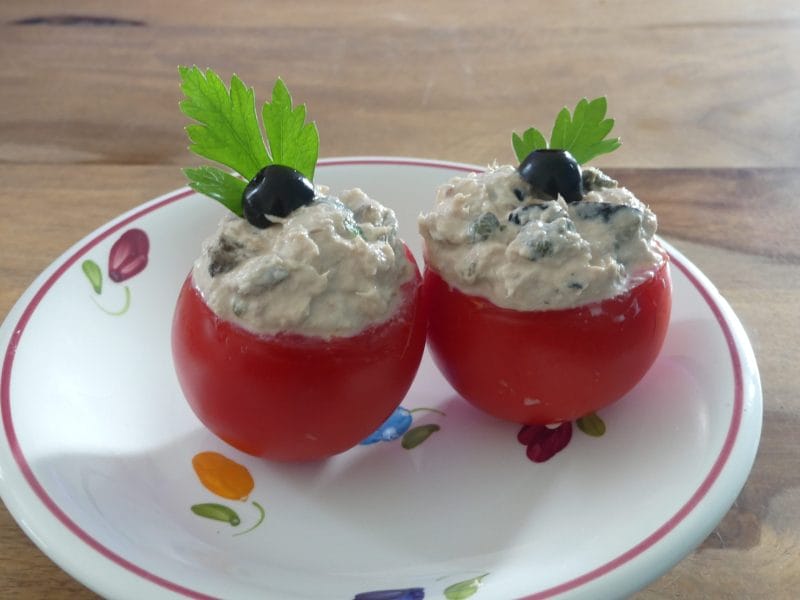 Cliquez pour zoomer ! Tomates farcies au thon Thermomix par nadinemarie