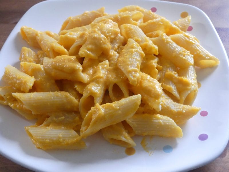 Cliquez pour zoomer ! Tortiglioni à la crème de butternut confite au four Thermomix par nadinemarie