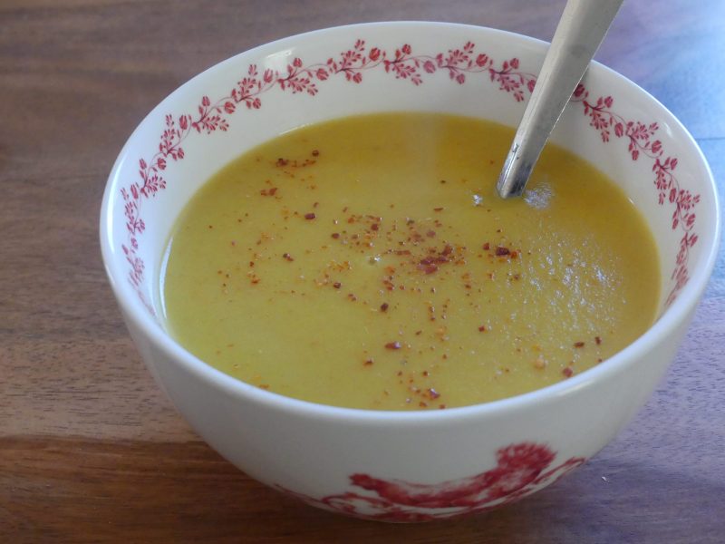 Cliquez pour zoomer ! Velouté parmentier au piment d’espelette Thermomix par nadinemarie