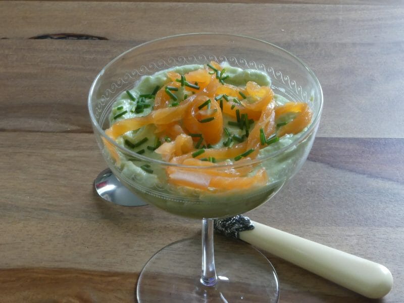 Cliquez pour zoomer ! Verrines saumon avocat Thermomix par nadinemarie