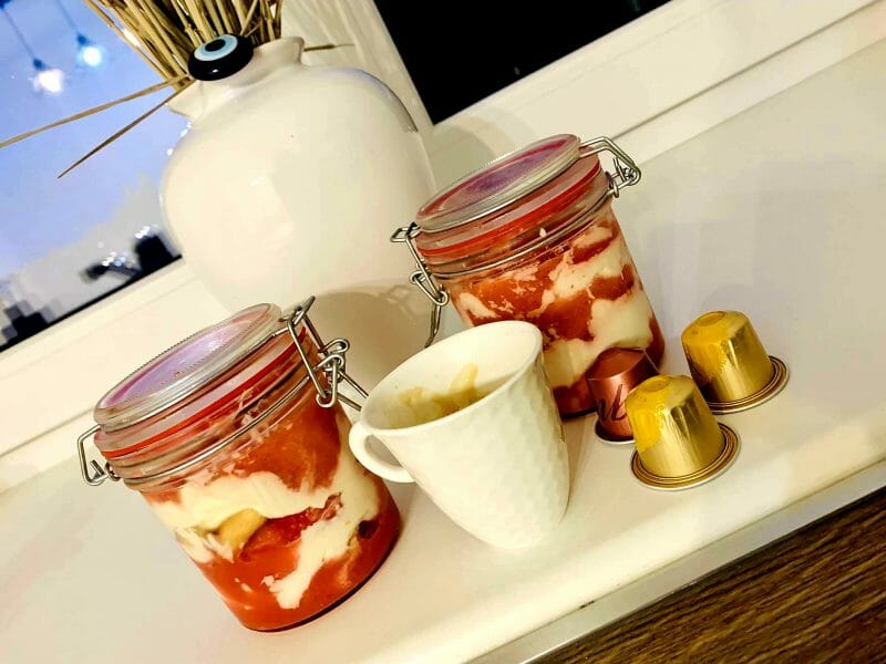 Cliquez pour zoomer ! Tiramisu aux fraises en verrines Thermomix par loodo