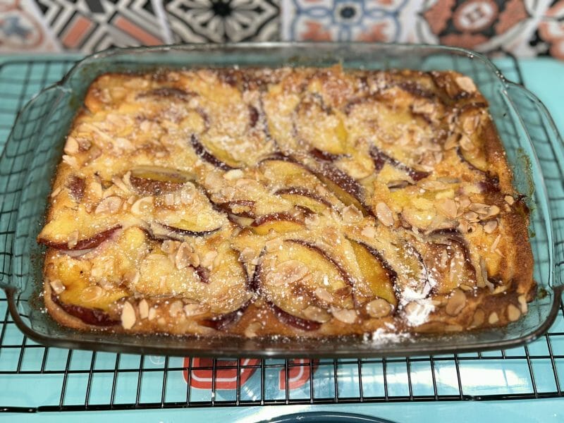 Cliquez pour zoomer ! Clafoutis aux pêches Thermomix par bisounours03