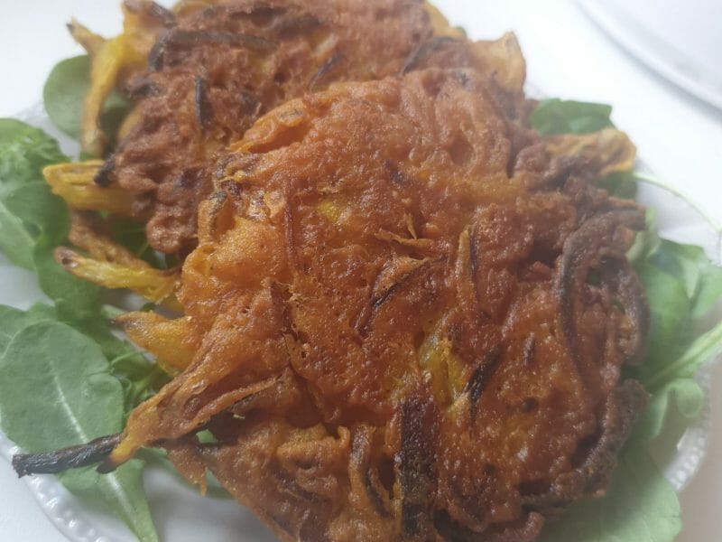 Cliquez pour zoomer ! Beignets d’oignons à l’indienne – Bhajis Thermomix par Anissa61