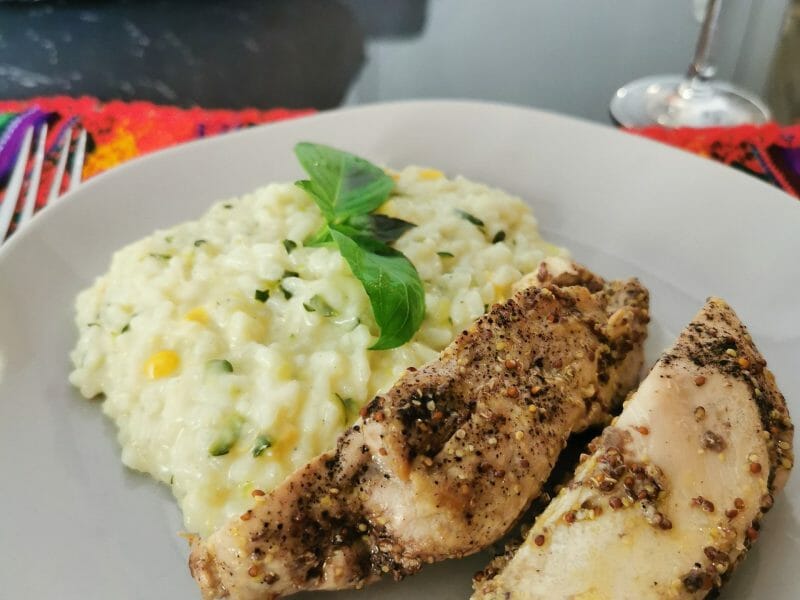 Cliquez pour zoomer ! Risotto champignons et courgettes Thermomix par lassiette_a_so