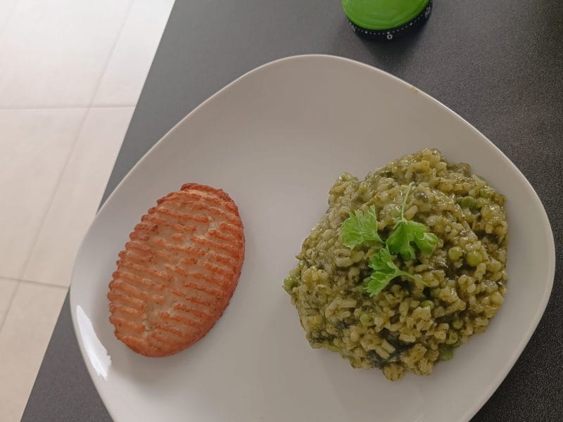 Cliquez pour zoomer ! Risotto aux épinards et petits pois Thermomix par 🐸Aline_Cenzy🐸