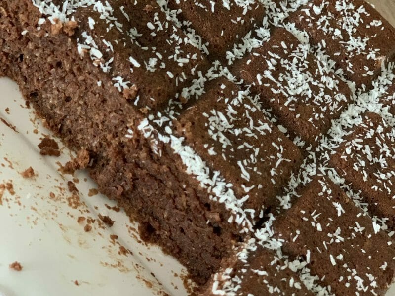 Cliquez pour zoomer ! Gâteau chocolat noix de coco Thermomix par nono094