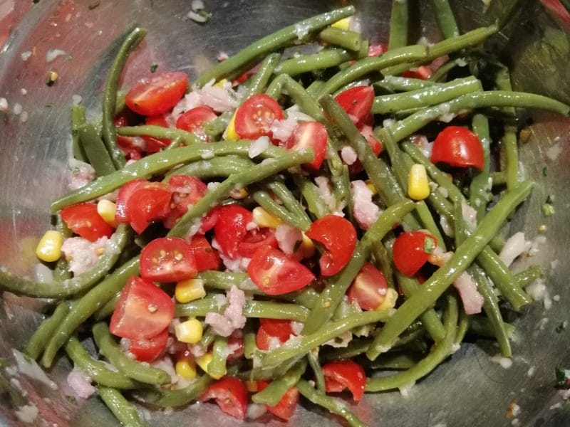 Cliquez pour zoomer ! Salade de haricots verts et tomates cerises Thermomix par drinet
