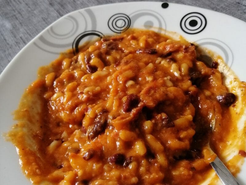 Cliquez pour zoomer ! Soupe aux haricots rouges et coquillettes Thermomix par drinet