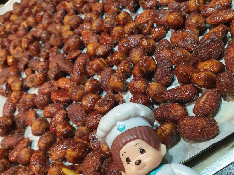 Cliquez pour zoomer ! Amandes grillées à la cannelle et au miel Thermomix par Missdoro