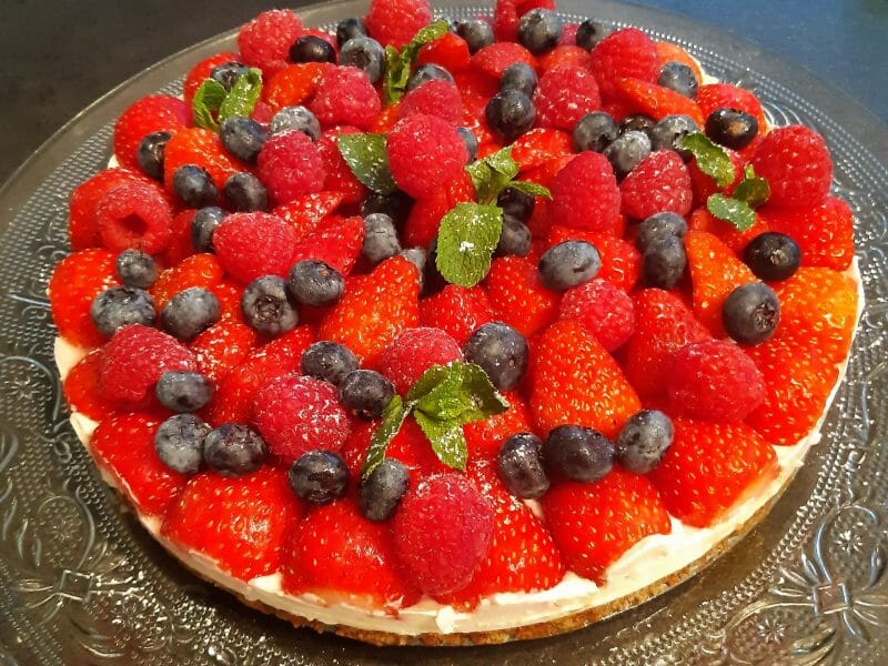 Cliquez pour zoomer ! Tarte aux fraises sans cuisson Thermomix par marine_3537