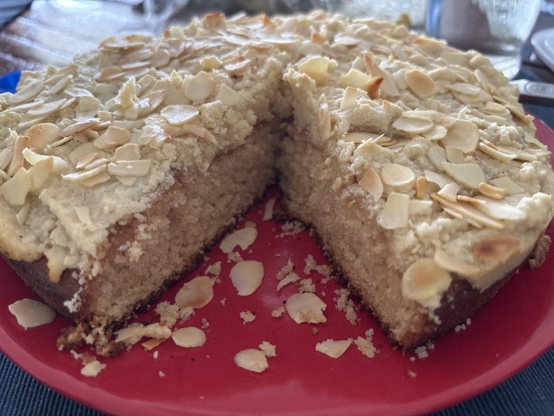 Cliquez pour zoomer ! Gâteau façon croissant aux amandes Thermomix par DIDINELBV