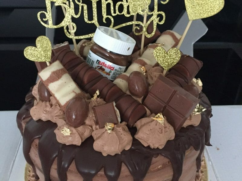Cliquez pour zoomer ! Layer cake Kinder Bueno Thermomix par mariebuibui