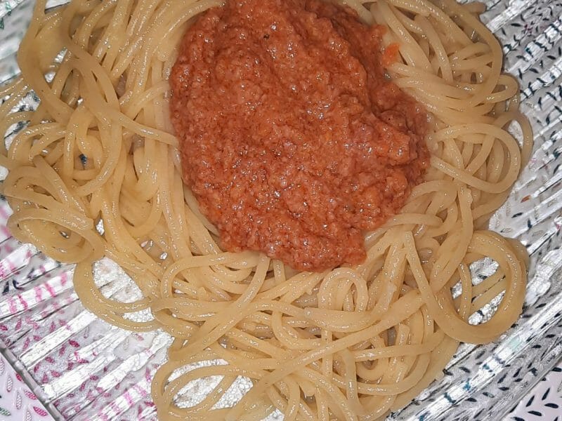 Cliquez pour zoomer ! Spaghettis bolognaise Thermomix par ana238
