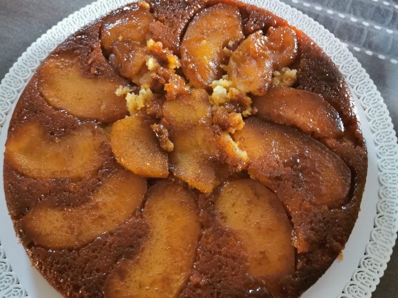 Cliquez pour zoomer ! Gâteau renversé aux pommes caramélisées Thermomix par vanbonza