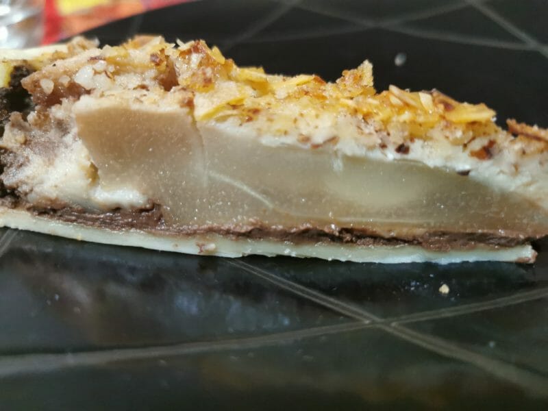 Cliquez pour zoomer ! Tarte aux poires sur lit de chocolat Thermomix par vanbonza