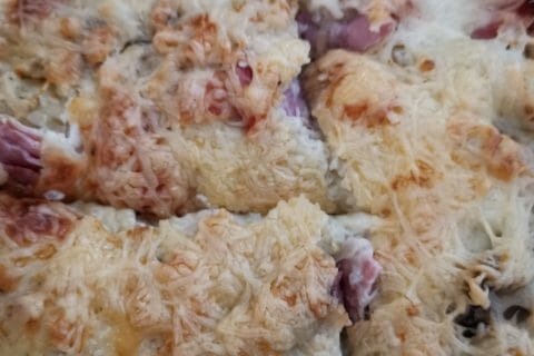 Cliquez pour zoomer ! Gratin de fusilli au jambon au Thermomix