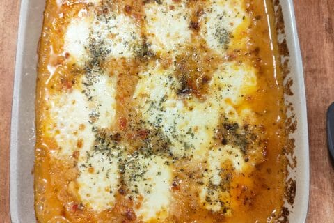 Cliquez pour zoomer ! Gratin de riz façon pizza Thermomix par Delchouquette