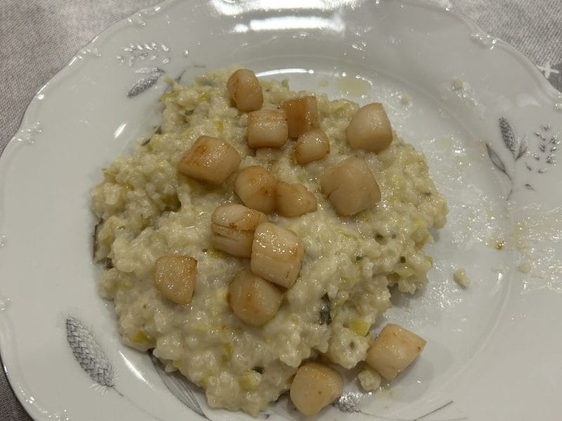 Cliquez pour zoomer ! Risotto aux Saint Jacques et poireaux Thermomix par antho_15